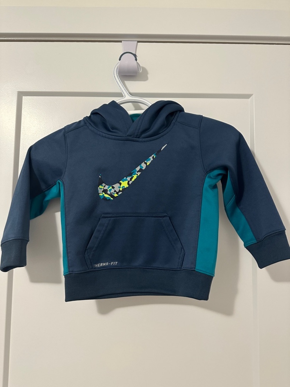 Nike Therma- Fit Blue Fleece Lined Hoodie Size 2T Toddler